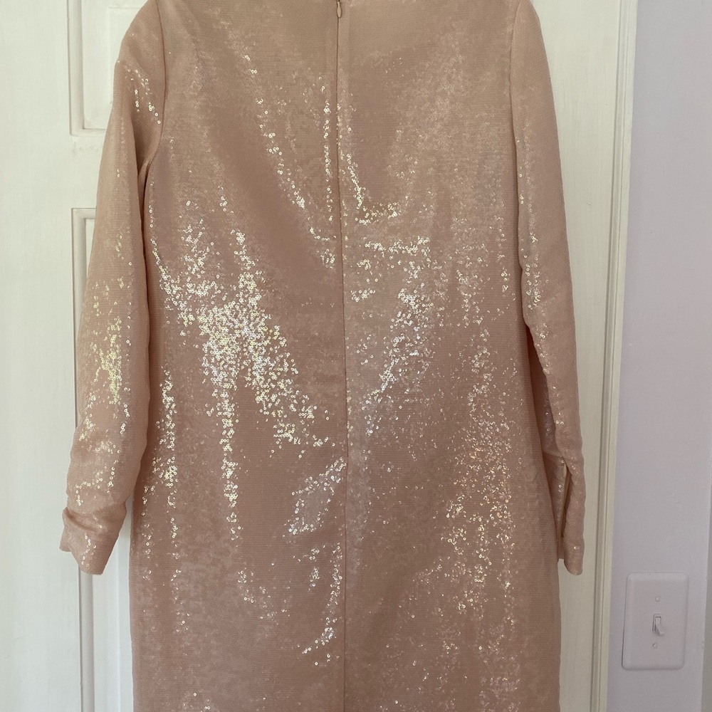 NEW Diane Von Furstenberg blush sequin dress
